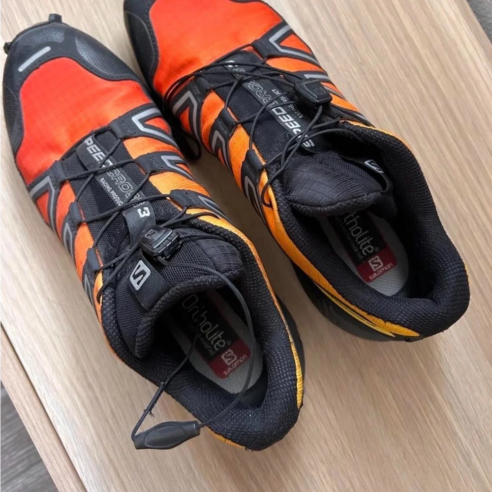 Salomon Speedcross 3 Trail Shoes - Orange and Yellow
